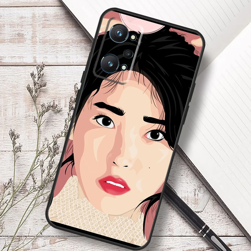 Чехол IU Lee Ji Eun Korean Star для Realme 14 13 10 11 12 Pro Plus GT 7 6 5 6T C67 C61 C55 C53 C51 C21Y C25S C75