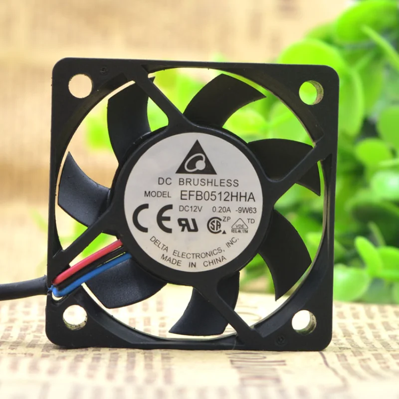 Оригинальный новый вентилятор охлаждения для Delta EFB0512HHA 12В 0.2A ультратонкий Вентилятор охлаждения сервера 5010 5 см