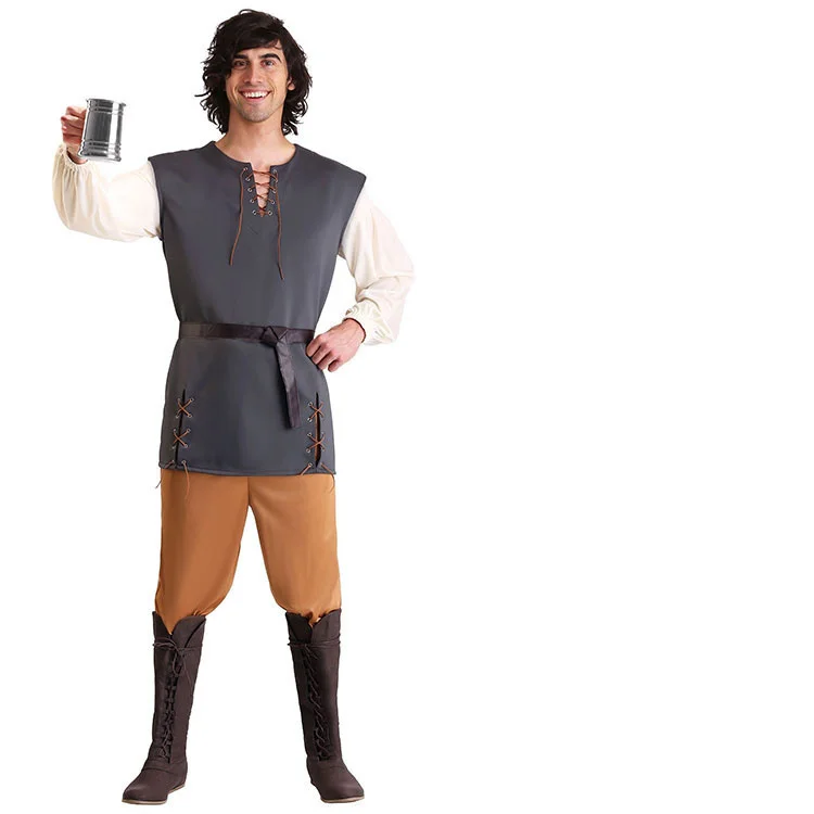 

Костюм мужской средневековый для косплея, костюм служанки, охотника за стрелами, костюм на Хэллоуин