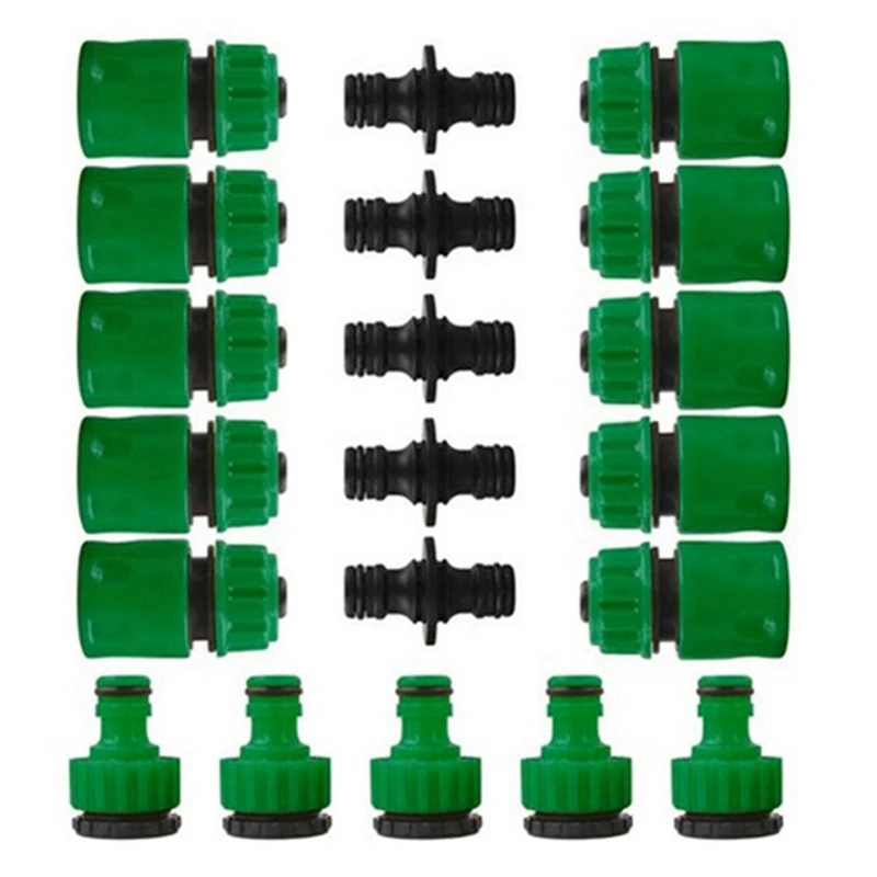 

Garden Watering Hose ABS Quick Connector End Double Male Hose Coupling Joint Adapter Extender Set for Hose Pipe Tube
