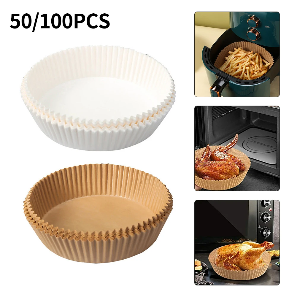 

Air Fryer Disposable Paper Liner Non-Stick Mat Mat Steamer Round Paper Baking Microwave Oven Parchment Paper Kitchen Cookers