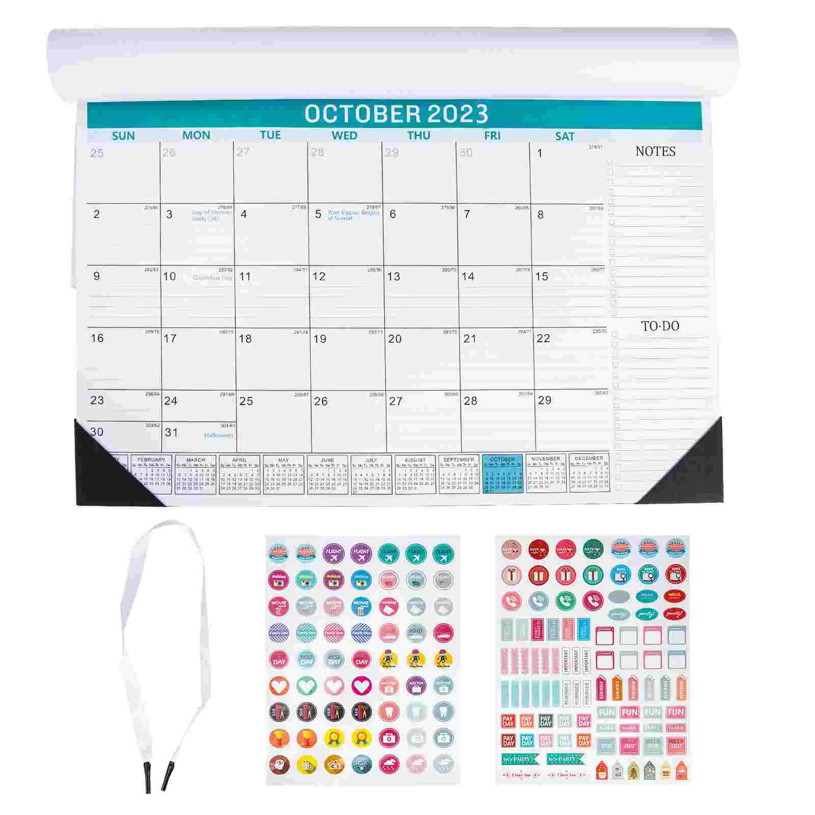 

Calendar Wall 2023 Planner Monthly Schedule Memo Hanging Office Agenda English Calendars Plan Month Poster Daily Yearly Flipping