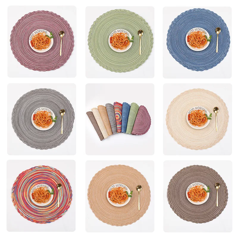 6/4 шт. термостойкая хлопковая подставка для чашек и кофе