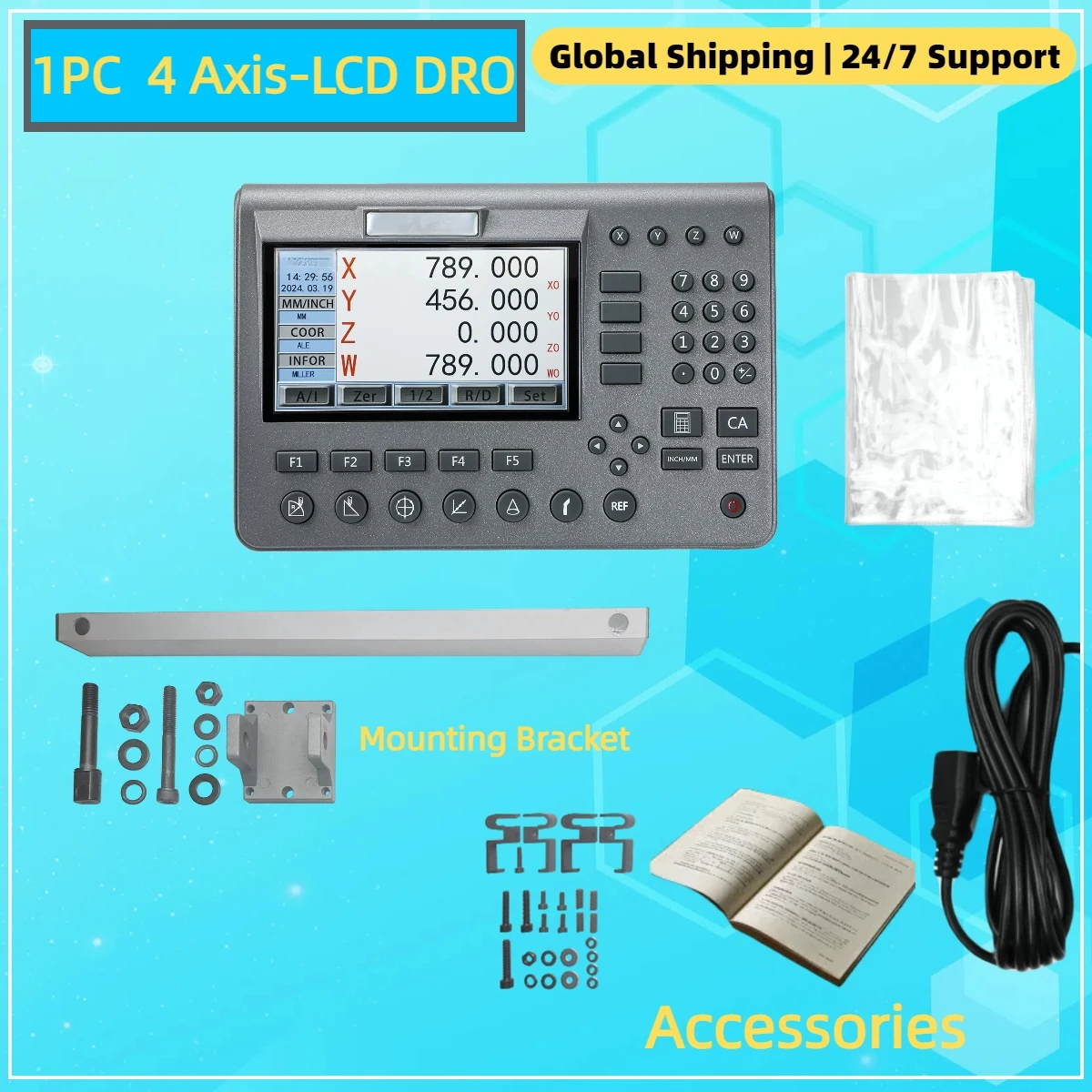 

Цифровой дисплей DRO 2 3 4 осей