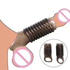 Мягкое кольцо для пениса, многоразовое устройство для увеличения мужского члена, устройство верности, блокировка спермы, задержка эякуляции, секс-игрушки для мужчин