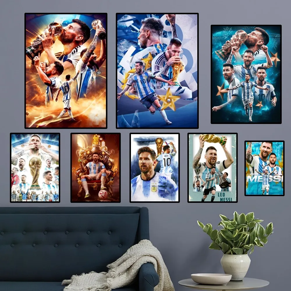 L-Lionel Foot Star M-плакат Месси домашний декор для комнаты гостиная спальня