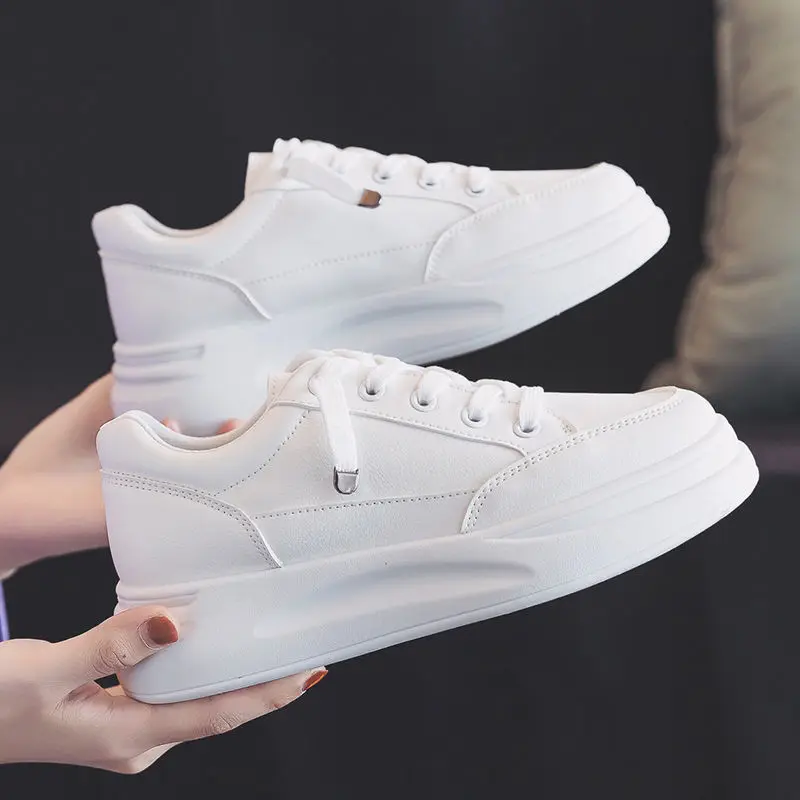 

Women Sneakers Fashion Shoes 2022 Spring Trend Casual Flats Sneakers Female New Fashion Comfort White Vulcanized Platform Shoes
