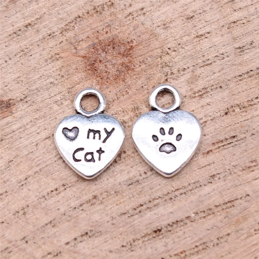 20 шт./партия подвески в виде кошачьей лапы