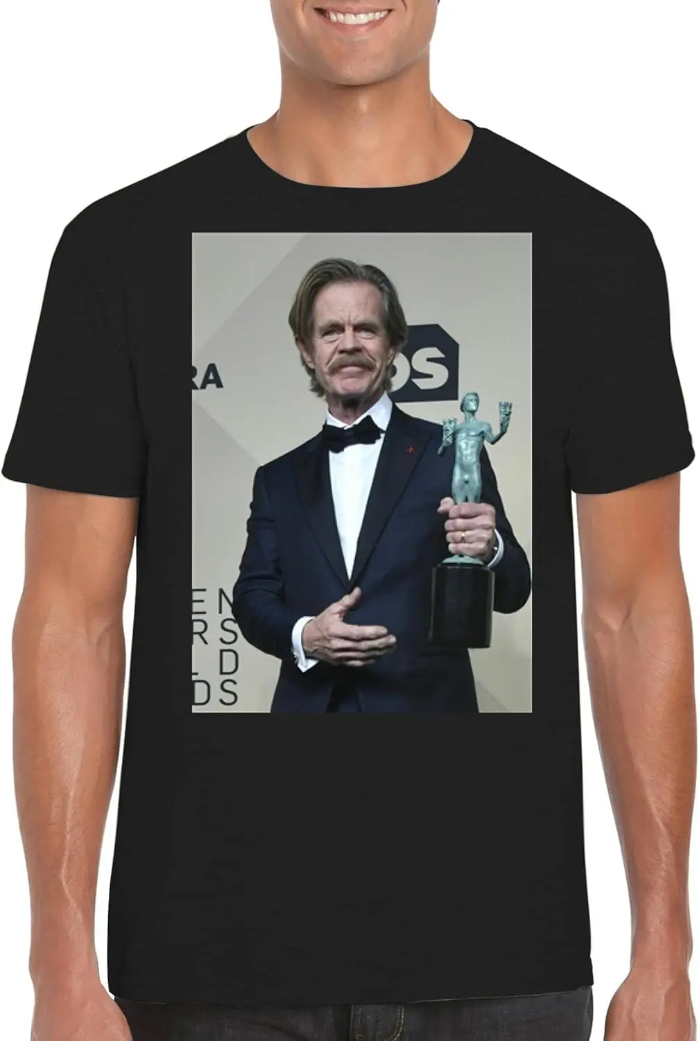 William H. Macy — мужская футболка с круглым вырезом FCA # ФАГ 1264972