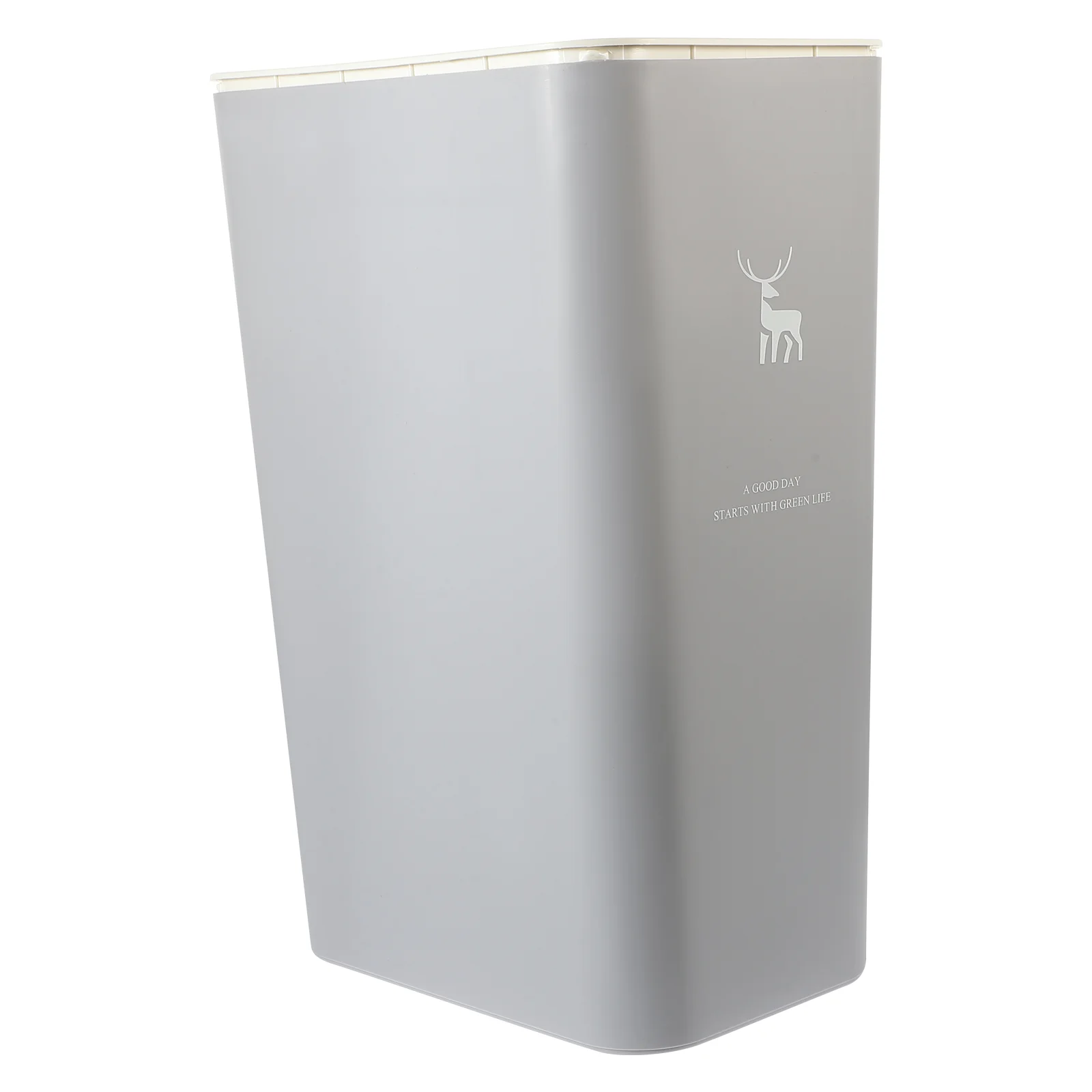 

Trash Can Lid Bathroom Garbage Bedroom Bin Printing Reusable Pp Plastic Office Slim Litter