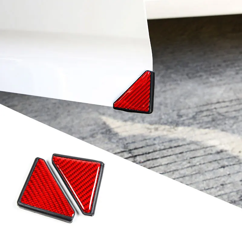 

Прямоугольный дверной уголок, защитная втулка двери, Противоударная полоса, угол из углеродного волокна, наклейка против столкновений Universal