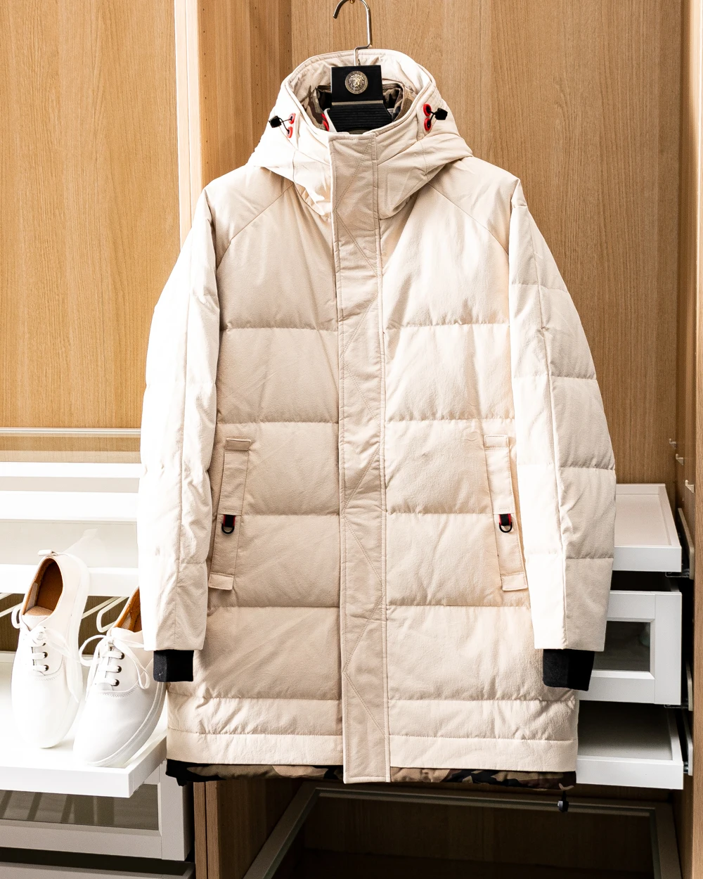 Clearance Men Duck Down Overcoat Winter Warm Parkas Male Long Jacket Outerwear Windbreaker Ivory Plus Big Size XXL XXXL 2XL 3XL