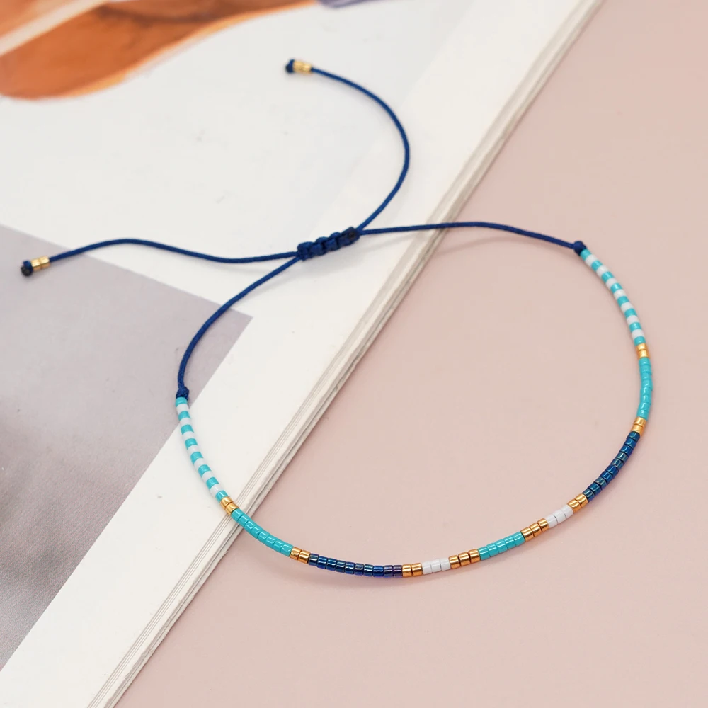 1 шт. женские разноцветные регулируемые бусины в стиле Бохо