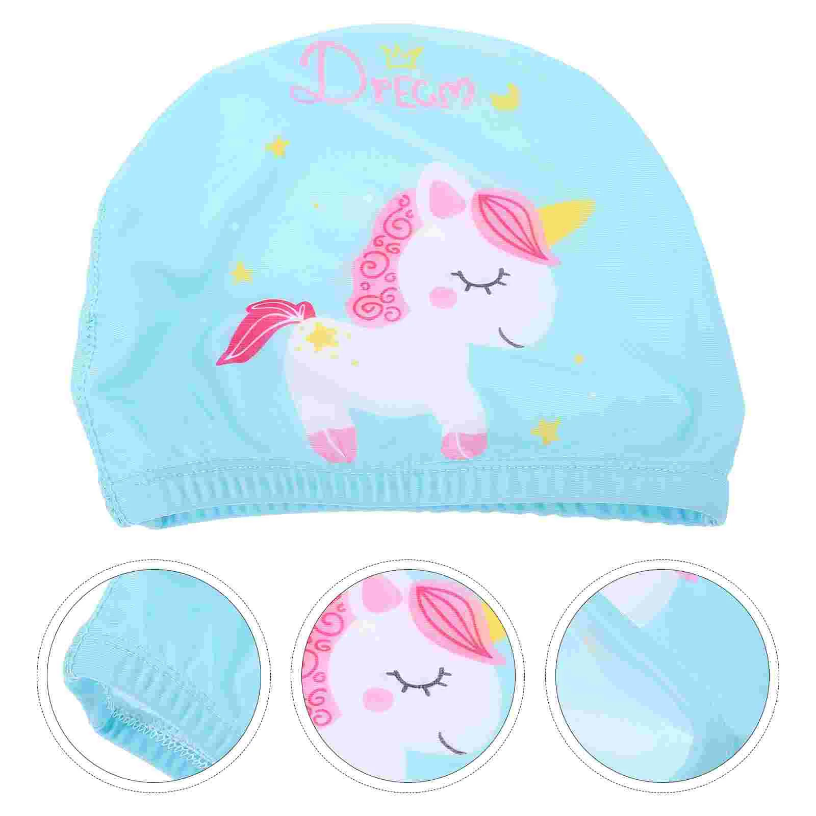 

Nylon Swimming Hat Cartoon Pattern Swim Hat Swimming Supplies for Children Accessories