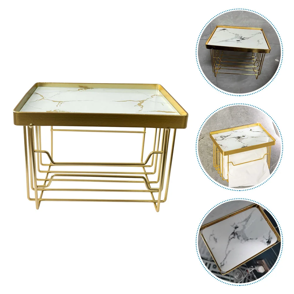 

Настенная бумажная Подставка-вешалка двойного назначения Золотой держатель для бумаги