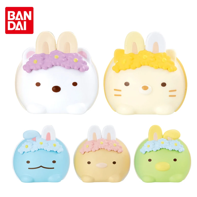 

Оригинальные фигурки Bandai из аниме «гасяпон» Sumikkogurashi, моделирующие куклы, 6 милых фигурок, игрушки для девочек, детские подарки