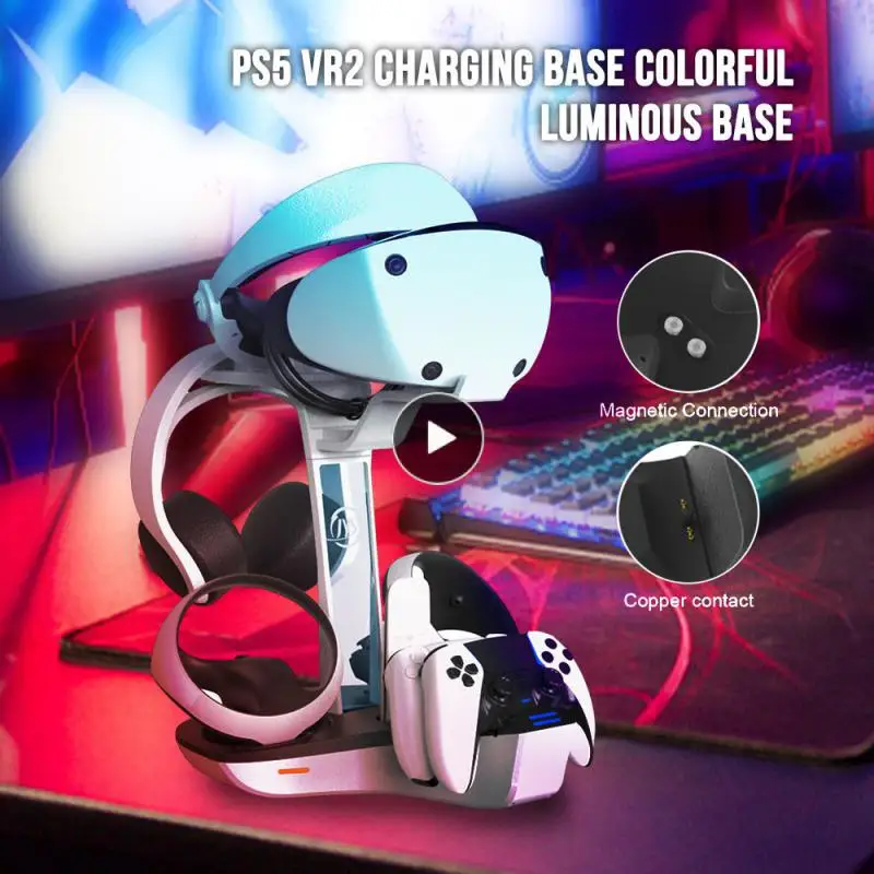 

With Led Indicator Light Display Stand Bracket With Accessory Package All-in-one Design Controller Charging Cradle Dock 5v-2a