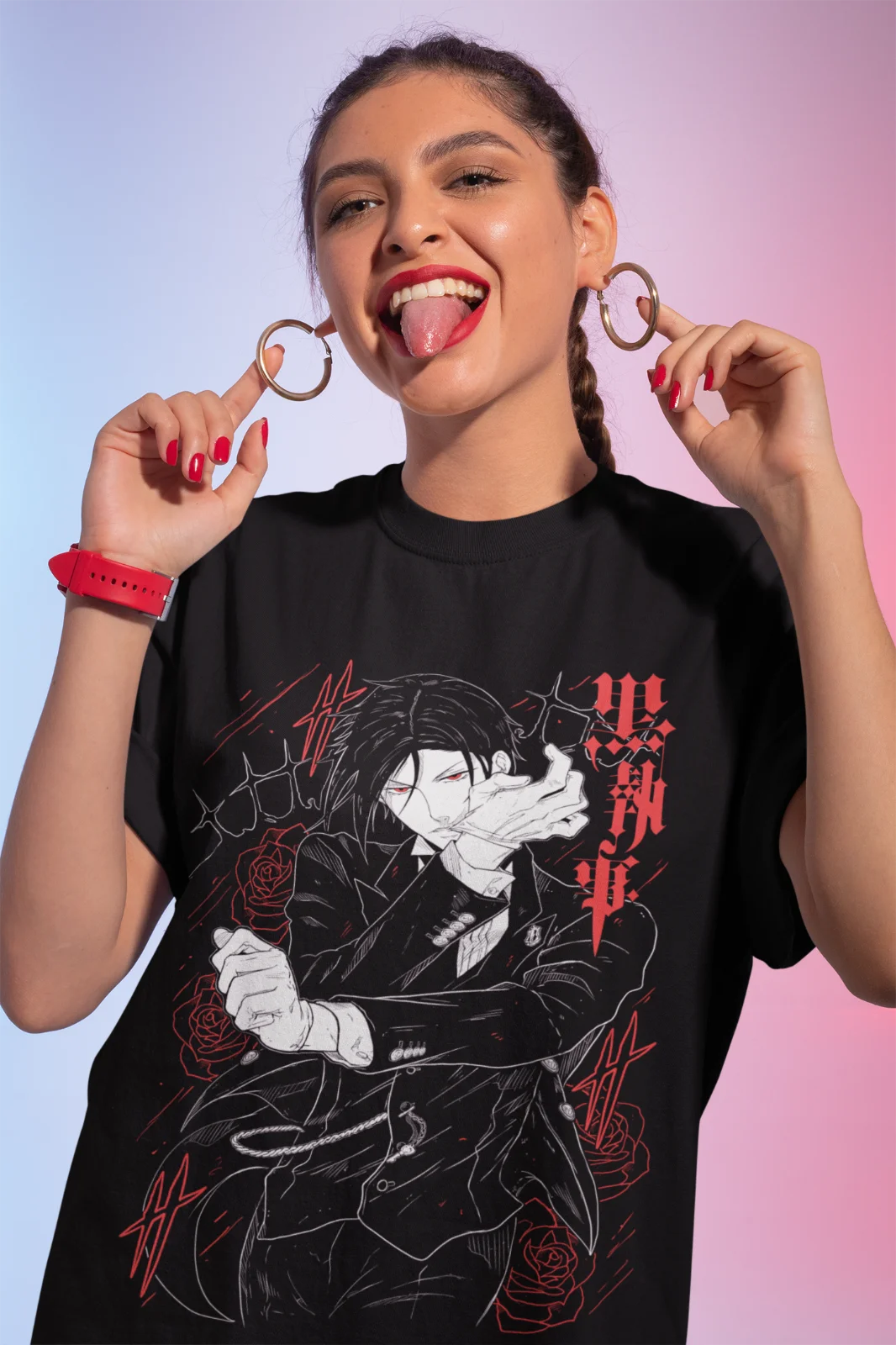 Футболка Sebastian Michaelis Рубашка Black Butler Ciel Phantomhive Все размеры