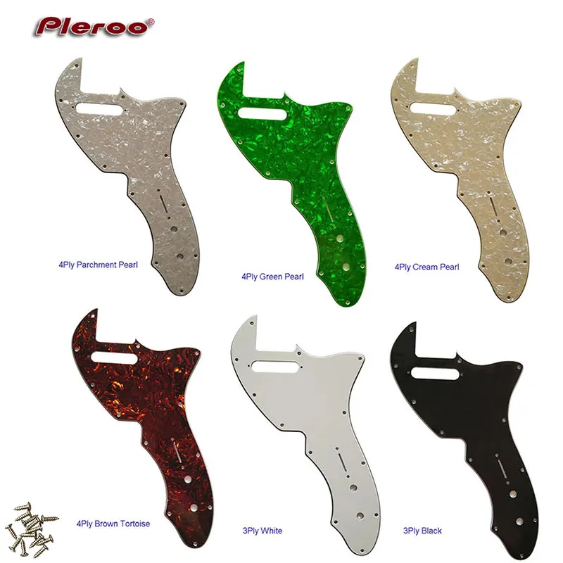 

Pleroo Custom Guitar Parts - For Tele 69 Thinline Guitar Pickguard Scratch Plate Multi Color Choice