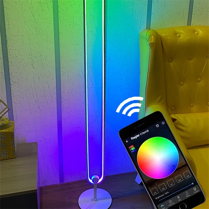 Сказочный диммер в современном стиле разноцветный фон RGB атмосферная лампа