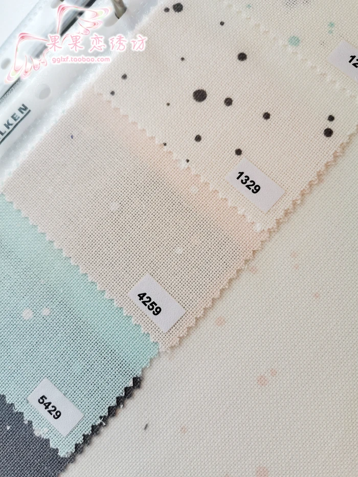 Немецкая ткань ZW 3984 32ct хлопчатобумажная для вышивки крестиком вышитая в горошек