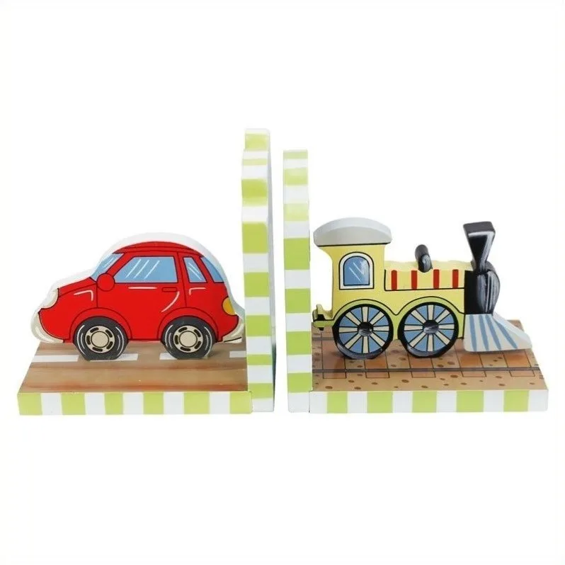 

- Transportation Set of Bookends