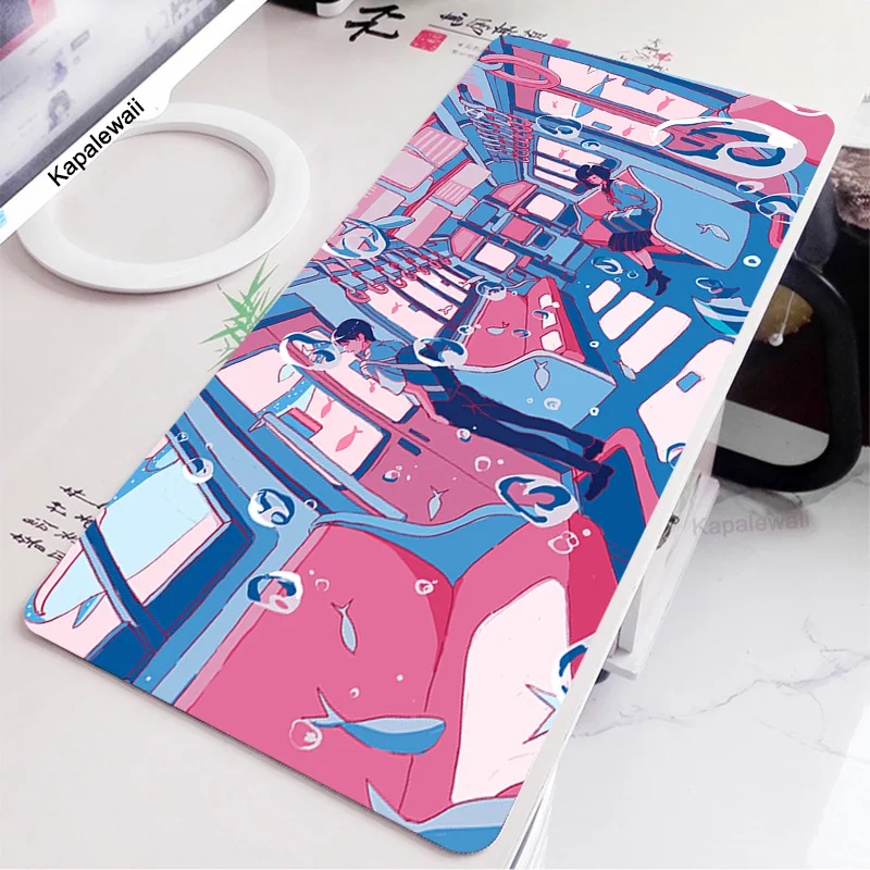 Большой игровой коврик для мыши ноутбука с изображением пейзажа и эстетики