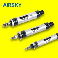 air cylinder mal mini pneumatic cylinder mal25x250 series single lever hole 1620253240mm stroke 255075100 500mm