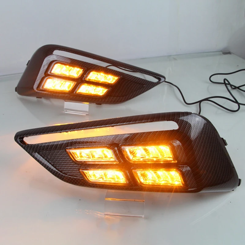 Дневные ходовые огсветильник для MG MG6 2017 2018 2019 LED DRL с динамической движущейся