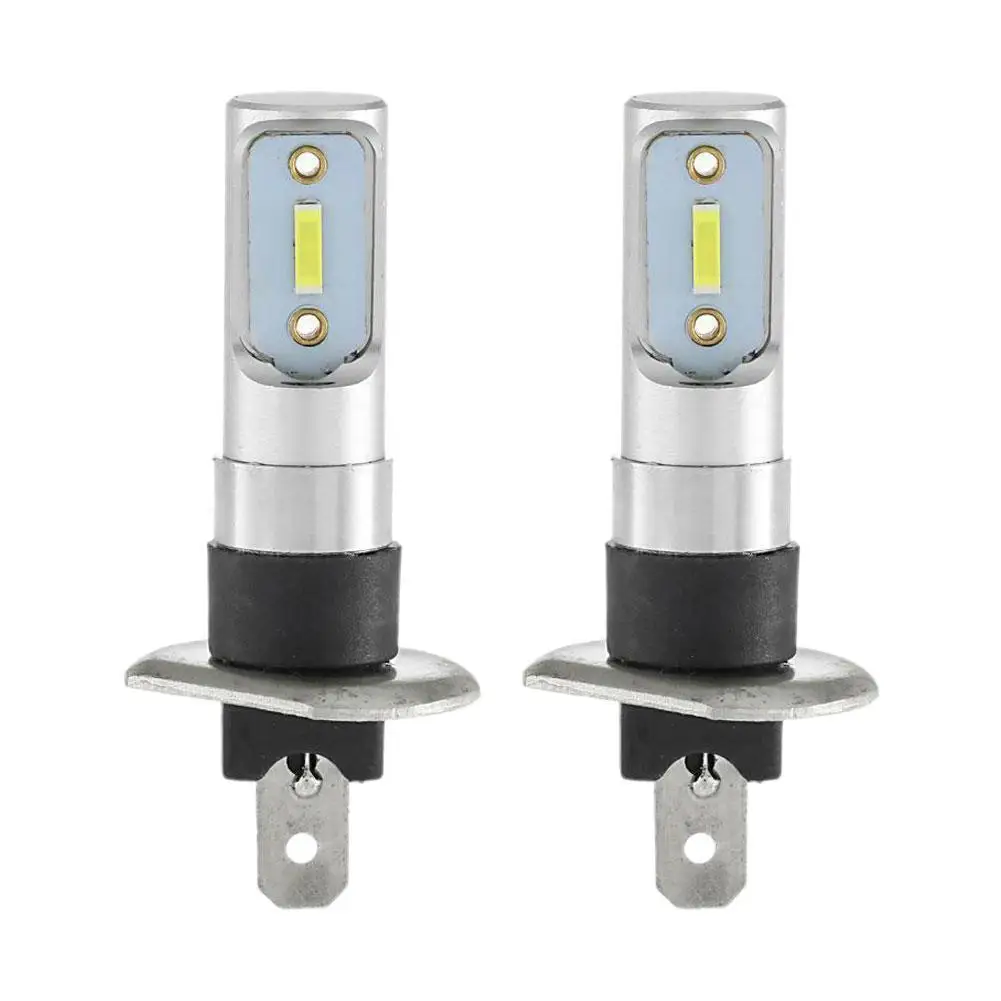 

H1 Car Headlight Bulb White Color 55W 6000K IP68 Waterproof Auto Led Fog Lights 1860 2SMD Driving Lamp Tools Accessories