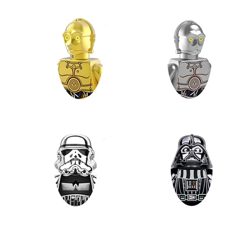 

Конструктор PG637 PG638 PG801 PG802 из «Звездных войн» с гальваническим покрытием