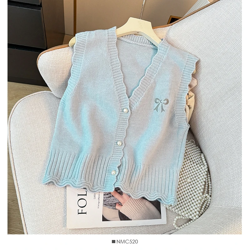 Gaganight женский жилет с бантом и V-образным вырезом кружевной без рукавов Новинка