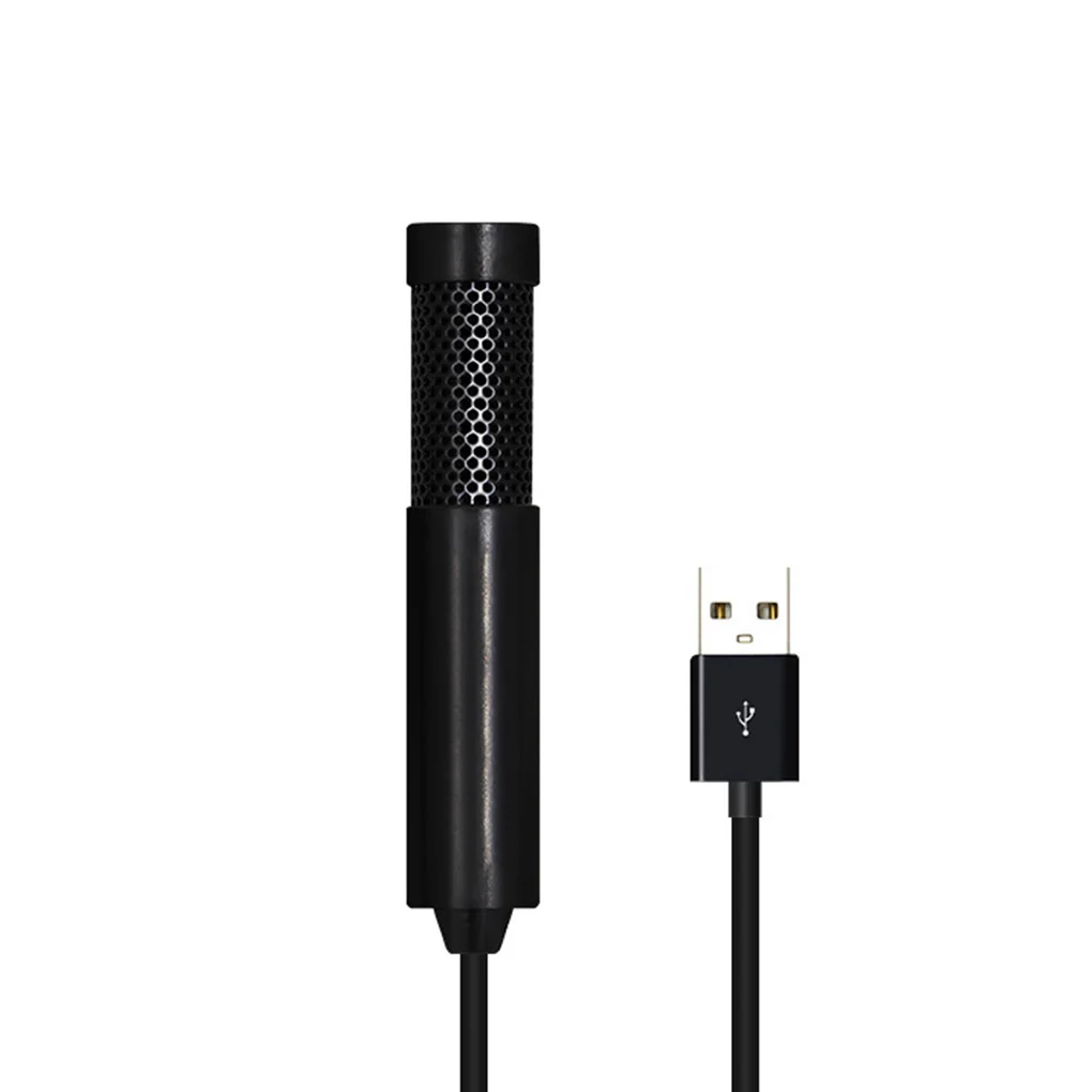 

USB Condenser Stereo Plug Microphone Portable Mini Laptop Computer Studio Audio Voice Recording Mic