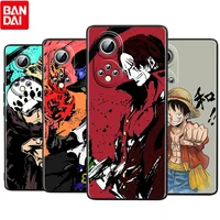 hot anime one piece cartoon for honor 60 50 30 v30 x30i v20 20e x20 pro plus se lite 5g tpu silicone black soft phone case cover