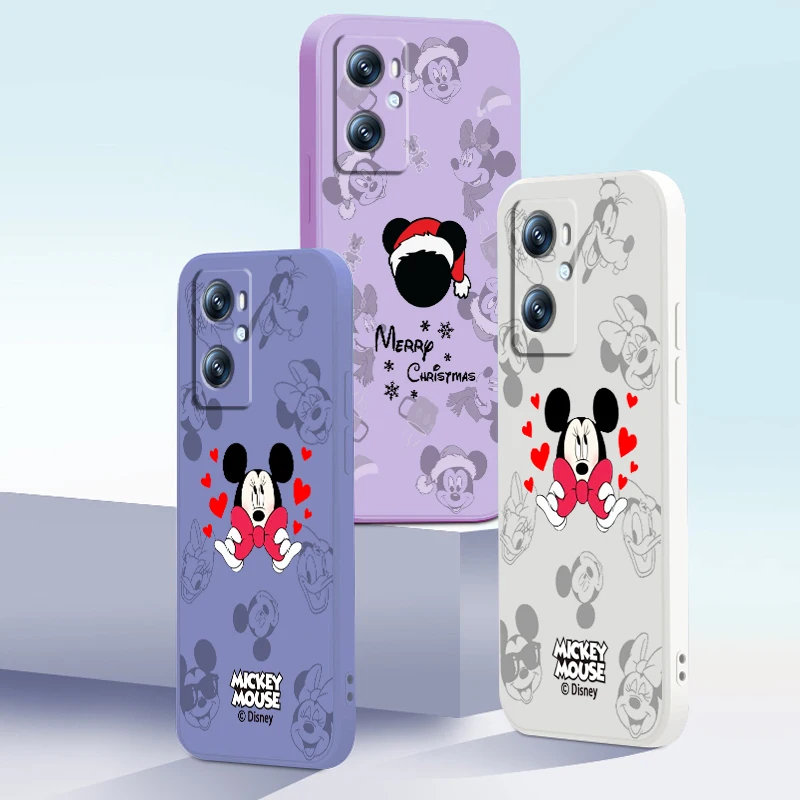 

Liquid Rope Mickey Minnie Disney Christma Phone Case For OPPO A96 A94 A93 A77 A76 A74 A72 A57 A53S A16 A9 Find X5 X3 Lite F21 5G