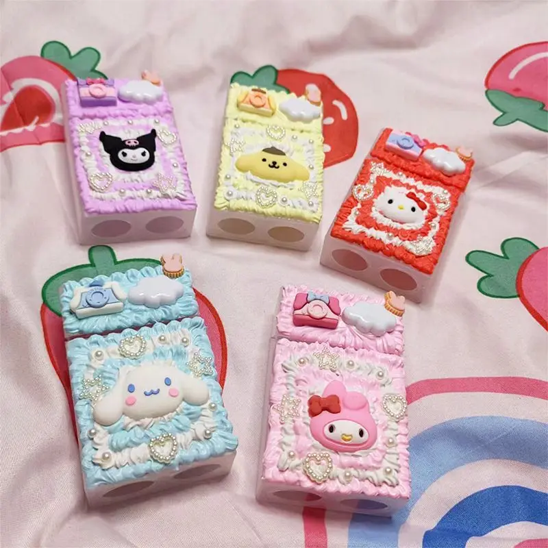 

Чехол для сигареты Sanrio Cinnamoroll Kuromi My Melody, ручная портативная аниме-фигурка с грубым дымом для мальчиков и девочек, рождественский подарок