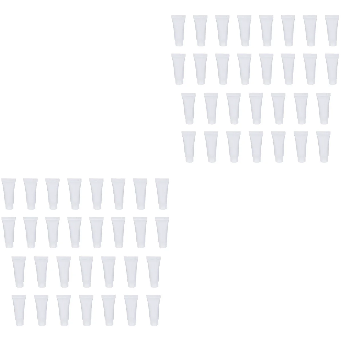 

60 Pcs Outdoor Storage Container Dispensers Makeup Subpackaging Travel Empty Bottle Cream Squeeze Bottle White (10ml