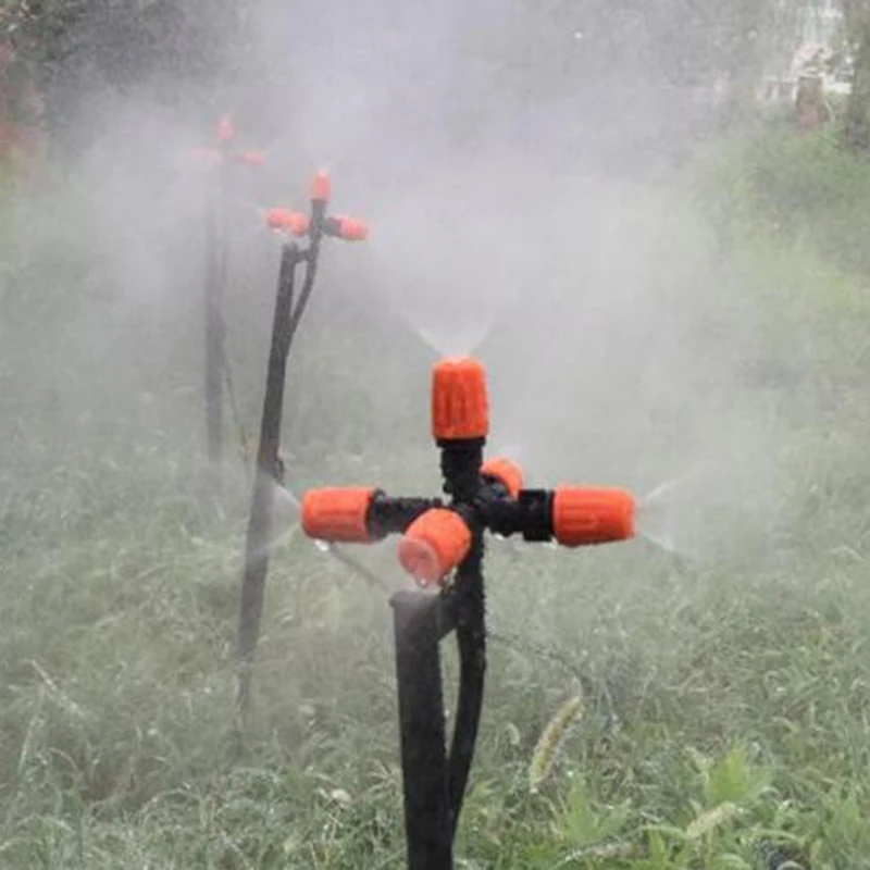 

Garden Sprinklers Automatic Watering Grass Lawn 360 Degree Circle Rotating Water Sprinkler 5 Nozzles Garden Pipe Hose