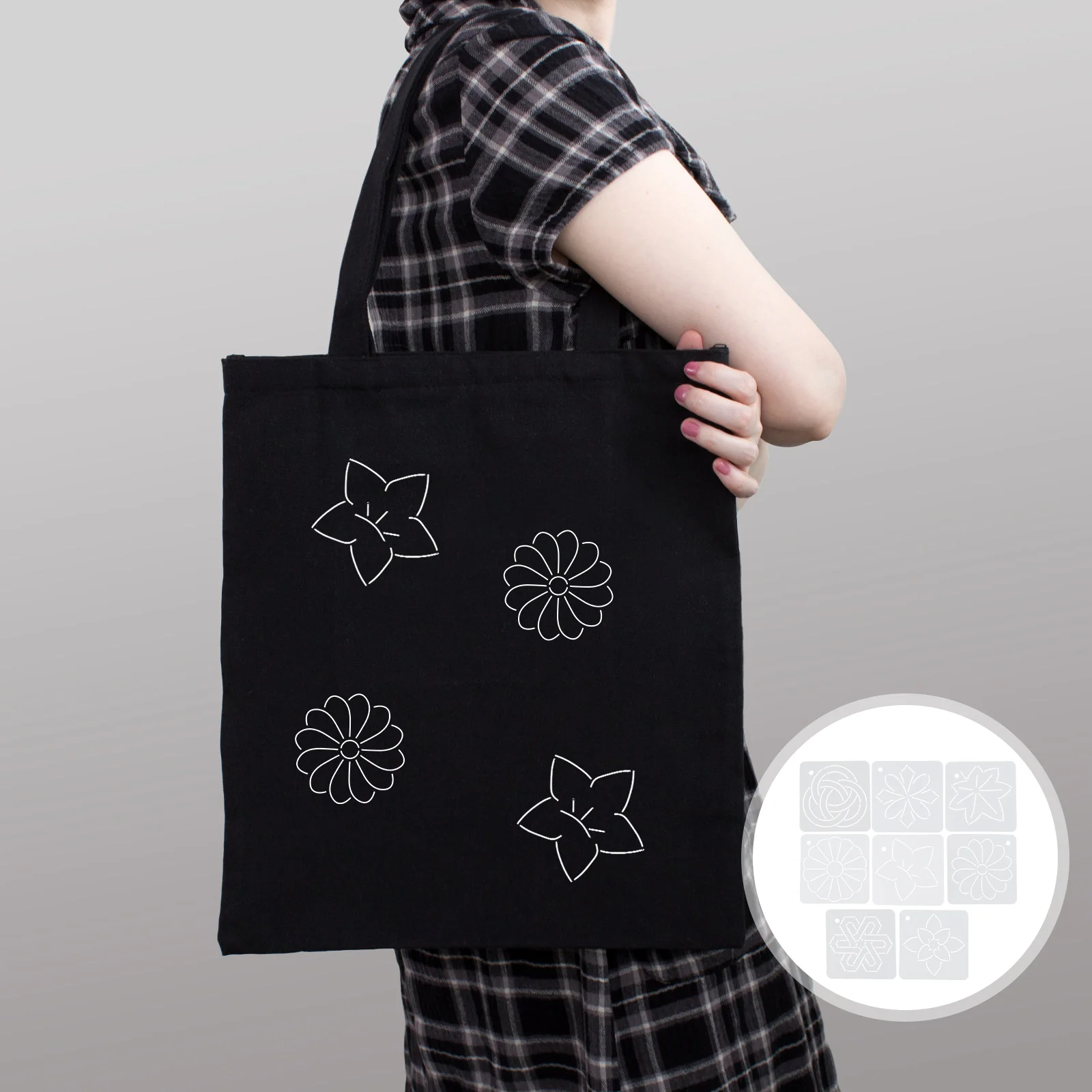 8 шт. лоскутный шаблон трафарет для шитья узоры и шаблоны квилтинга цветочная