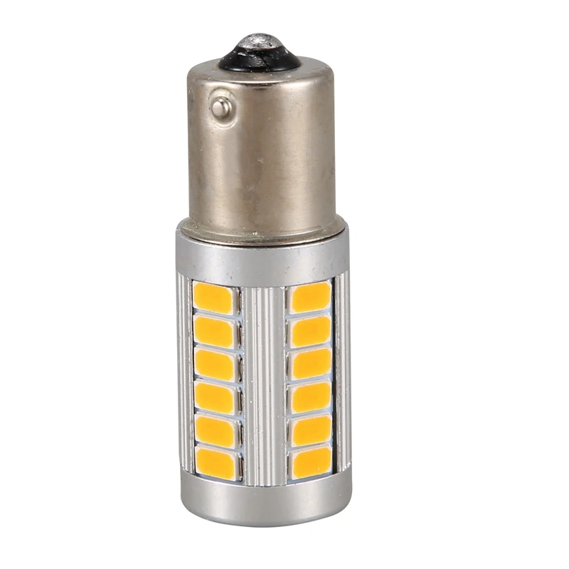 

40 шт., Автомобильные светодиодные лампы 1156PY BAU15S PY21W 33SMD
