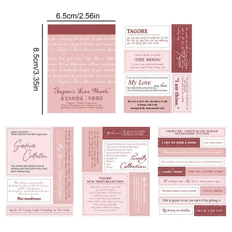 Наклейки для скрапбукинга ретро наклейки со словами любви стикеры ведения