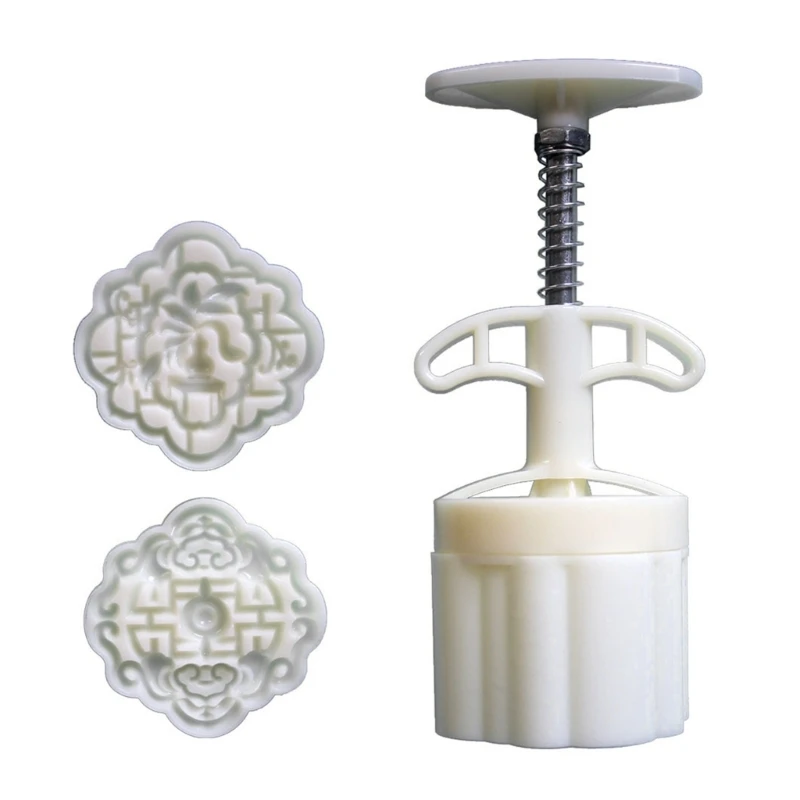 Штампы для печенья с традиционным узором формы лунного торта ручное давление