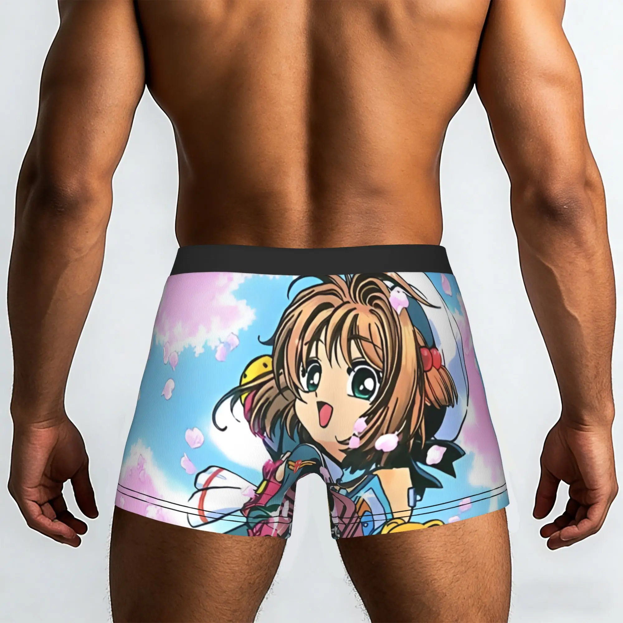 Фото Трусы-боксеры Sakura Magic Rollerblades Bandai Cardcaptor Sakura, дышащие трусики, мужское нижнее белье, шорты с принтом, трусы-боксеры №2
