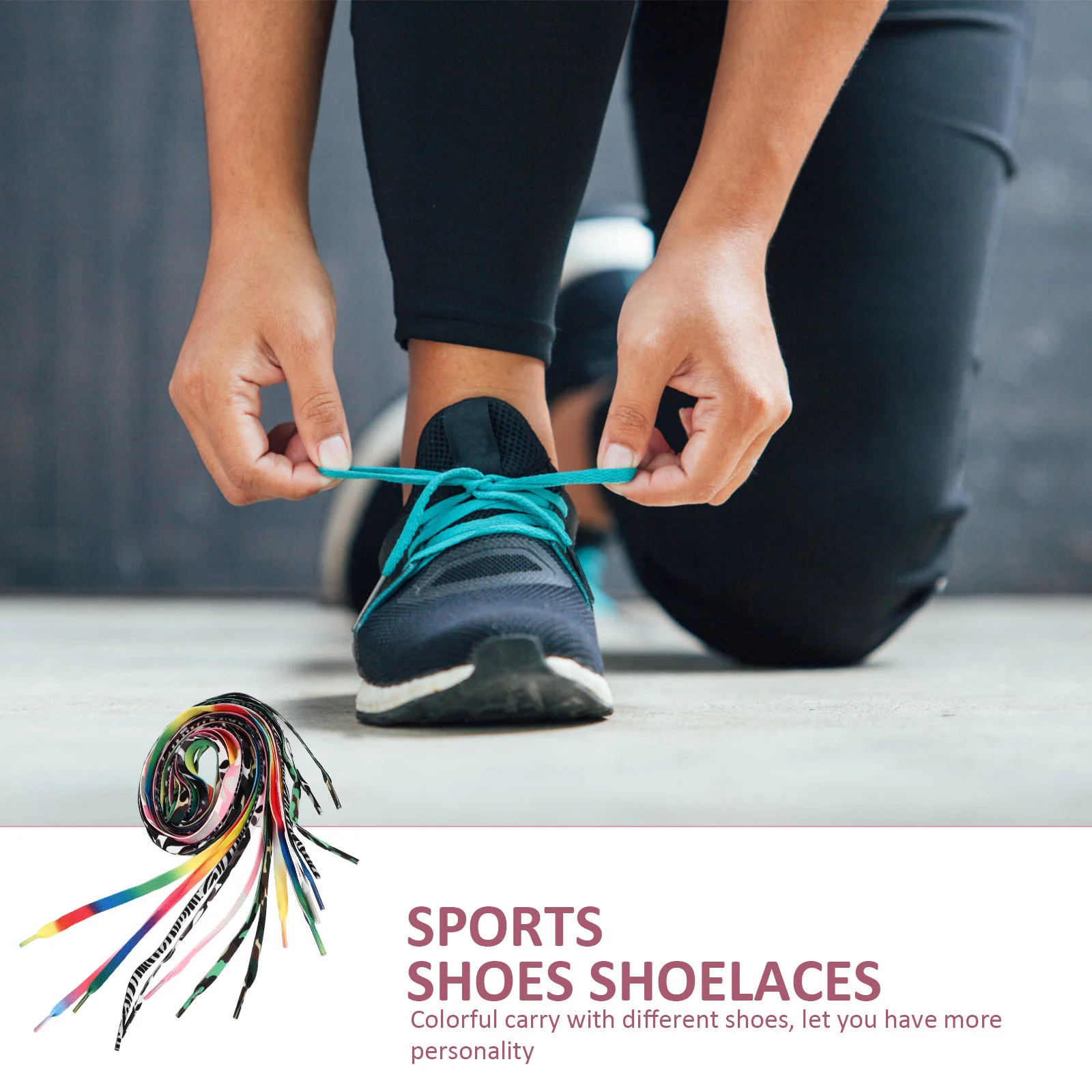 8 pairs of Sports Shoes Shoelaces Roller Skates Shoelaces Ski Shoelaces Flat Shoelace for Shop Outdoor