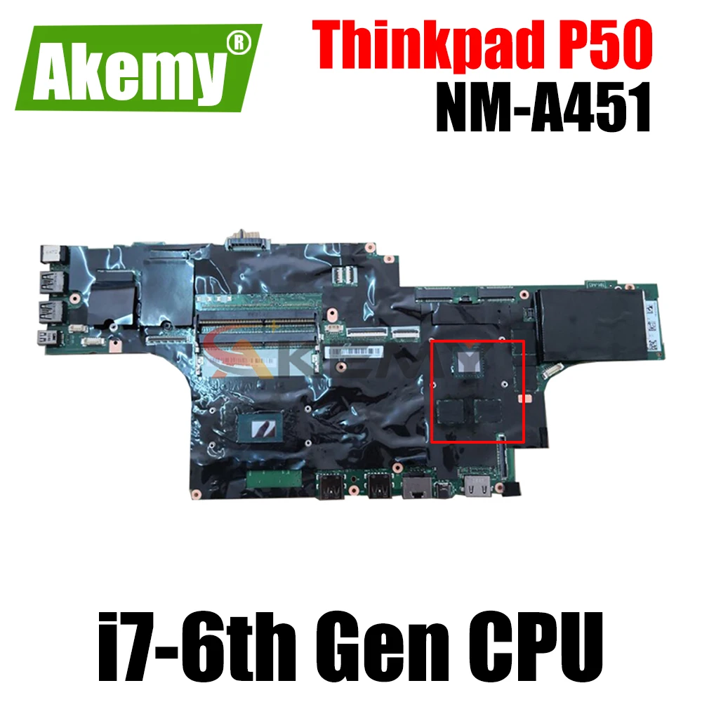 

Материнская плата для ноутбука Lenovo Thinkpad P50, материнская плата, фотосессия, металлический процессор V4G V6G, графическая плата