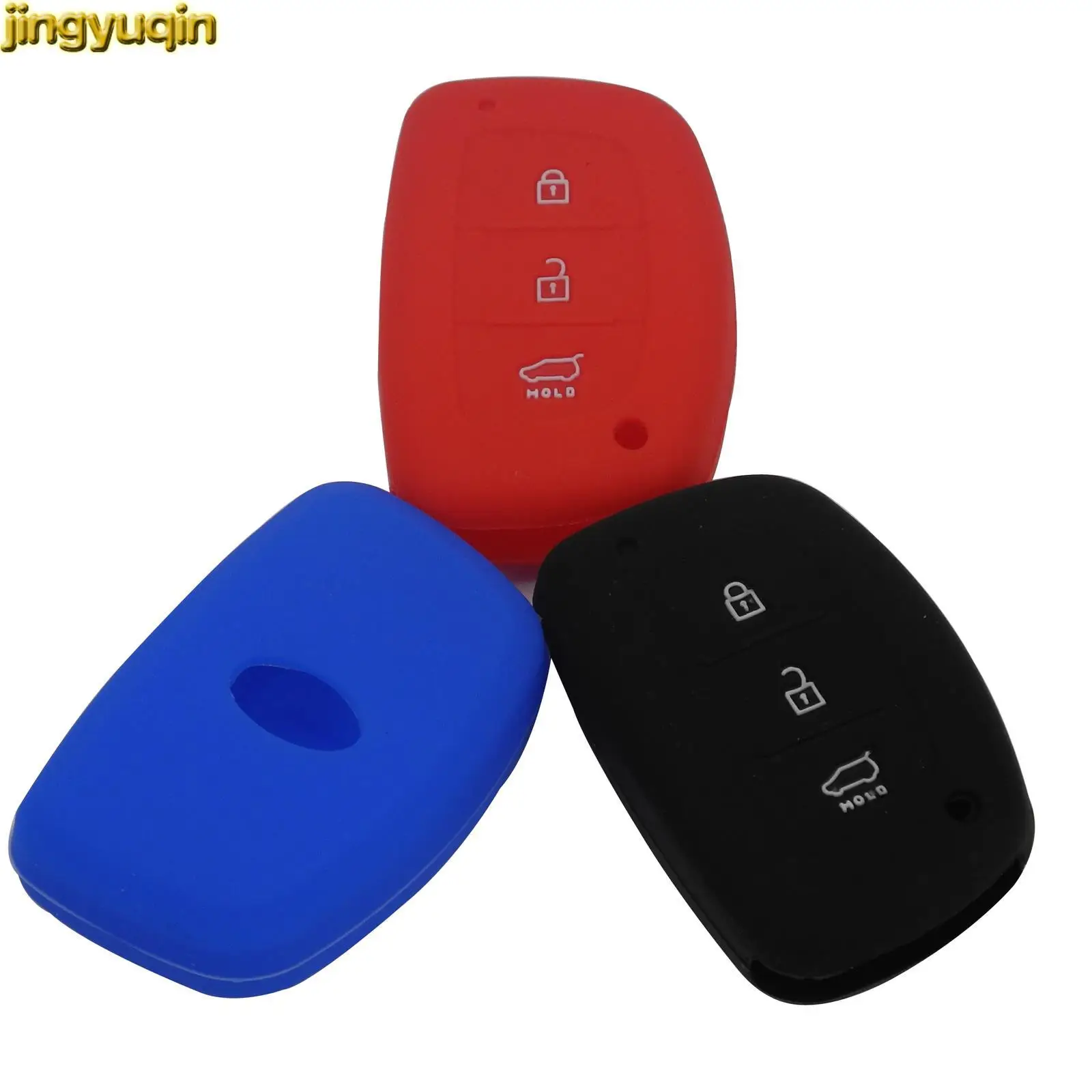 

Jingyuqin 10pcs Remote Silicone Key Cover Case For Hyundai ix25 ix35 i25 i30 i40 i45 Accent Elantra Mistra Tucson Sonata VERNA