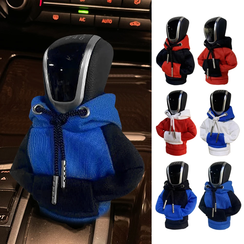 

Hoodie Car Gear Shift Cover Fashion Gearshift Hoodie Car Gear Shift Knob Cover Manual Handle Gear Sweatshirt Change Lever Cover