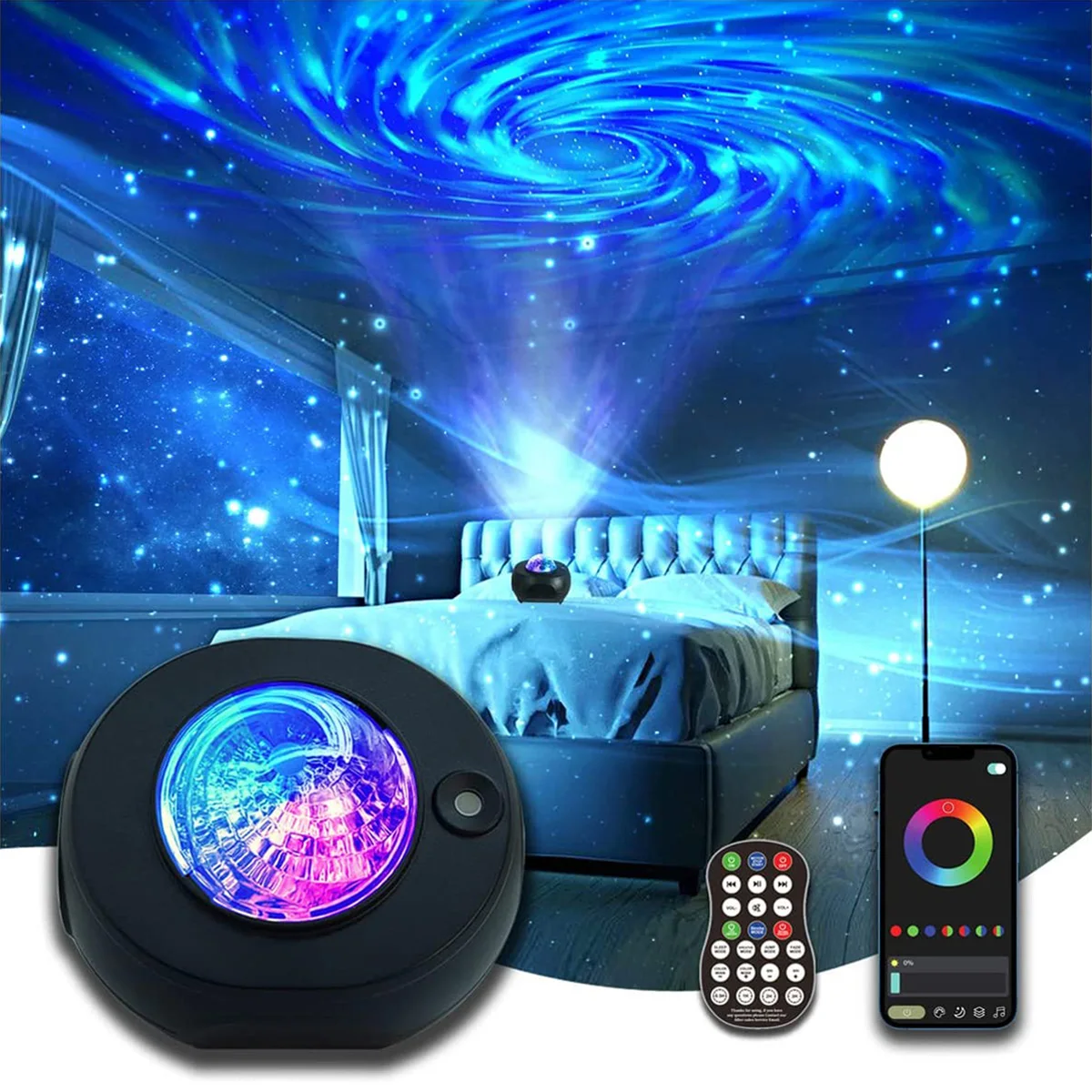 Smart Galaxy Projector Led Star Projector Gaming Room Bedroom Decoration Night Light Starry Sky Laser Star Projector Lamp Gift