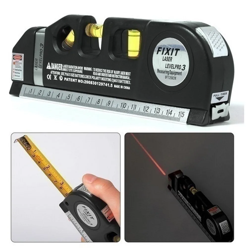 

Practical Multi-funtion High Density Laser Levelling Instrument with Steel Ruller Cross Straight Line Laser Level Aligner
