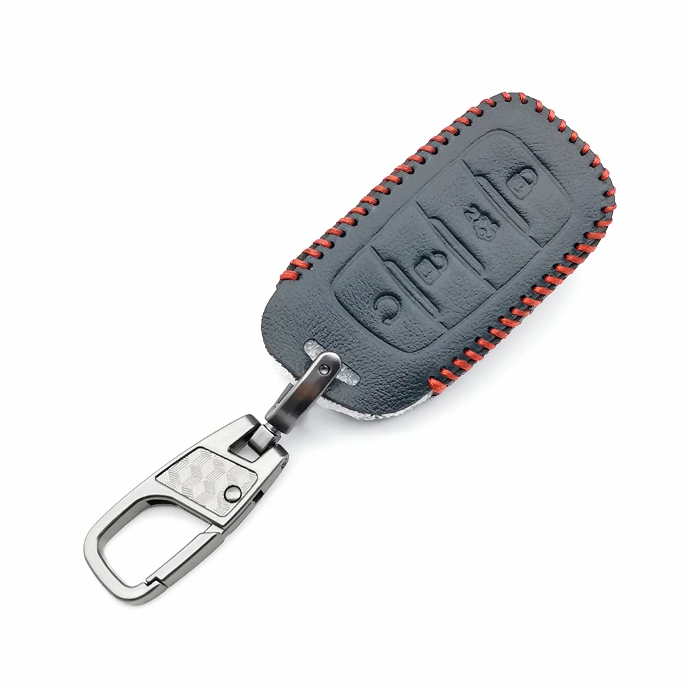 

Carrying Leather car key fob cover case for Changan CS35 CS75 PLUS CS85 COUPE CS95 remote protect skin hood cap set accessories